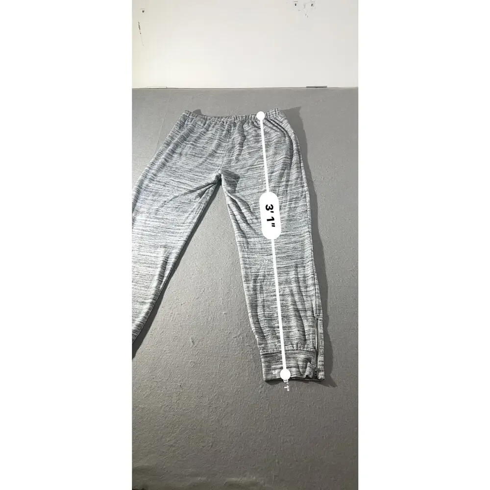Banana Republic Women’s Gray Marled Ankle Zip Joggers Size M